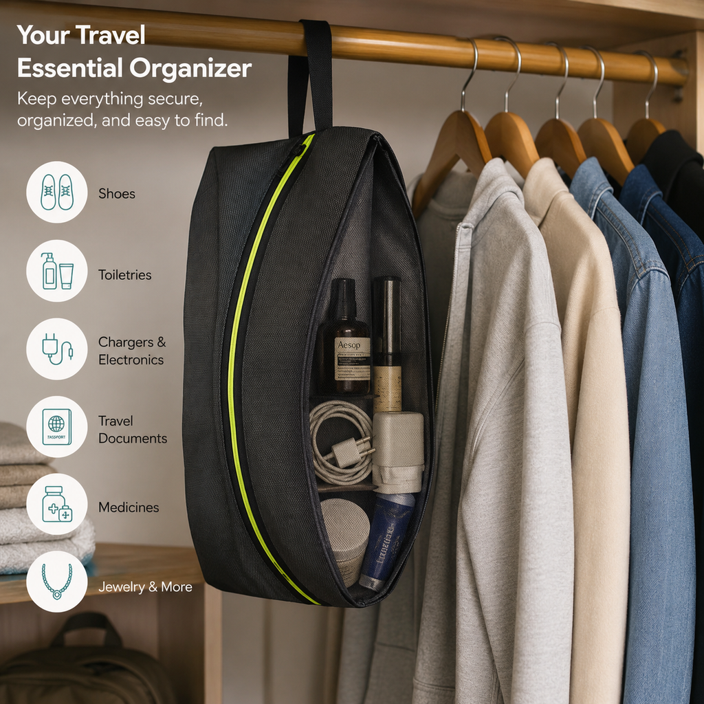 TravelNest Multi-Purpose Travel Organizer