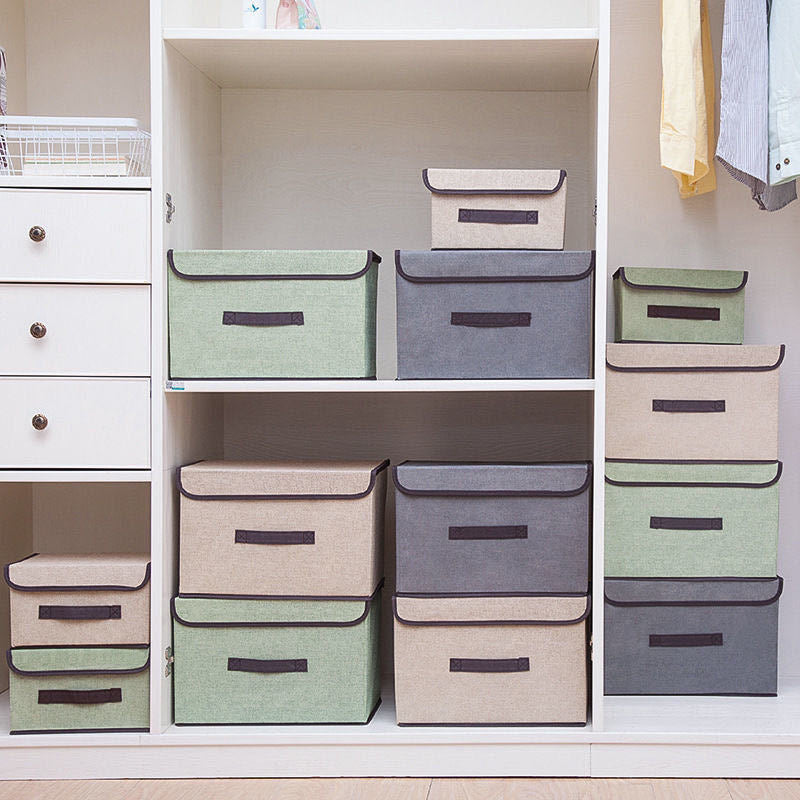 Foldable Storage Box with Flip Cover